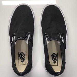 Black slip on Vans